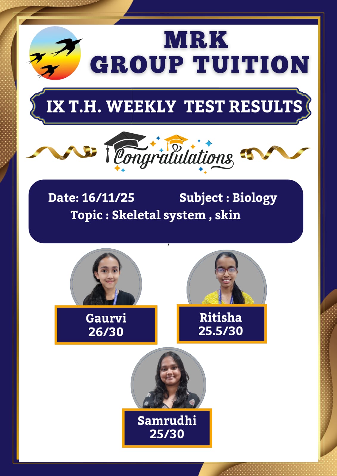 WEEKLY TEST