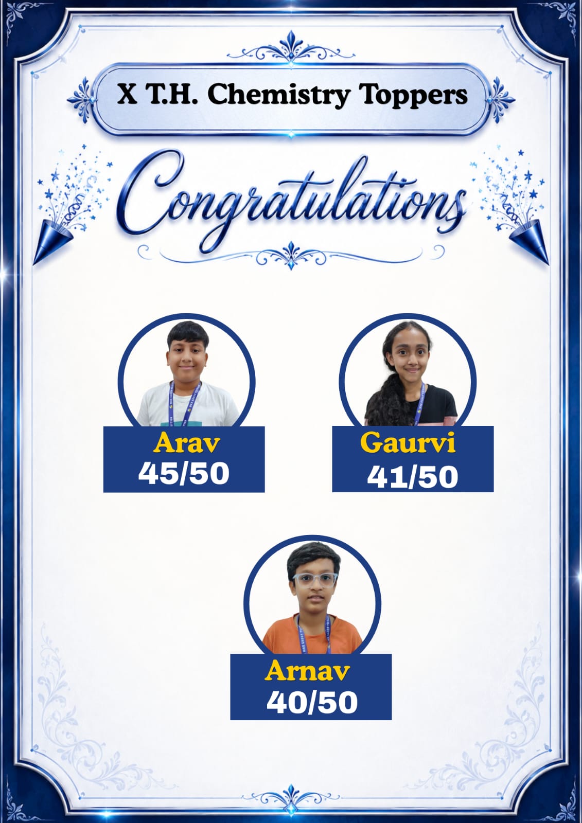 X T.H. Chemistry Toppers